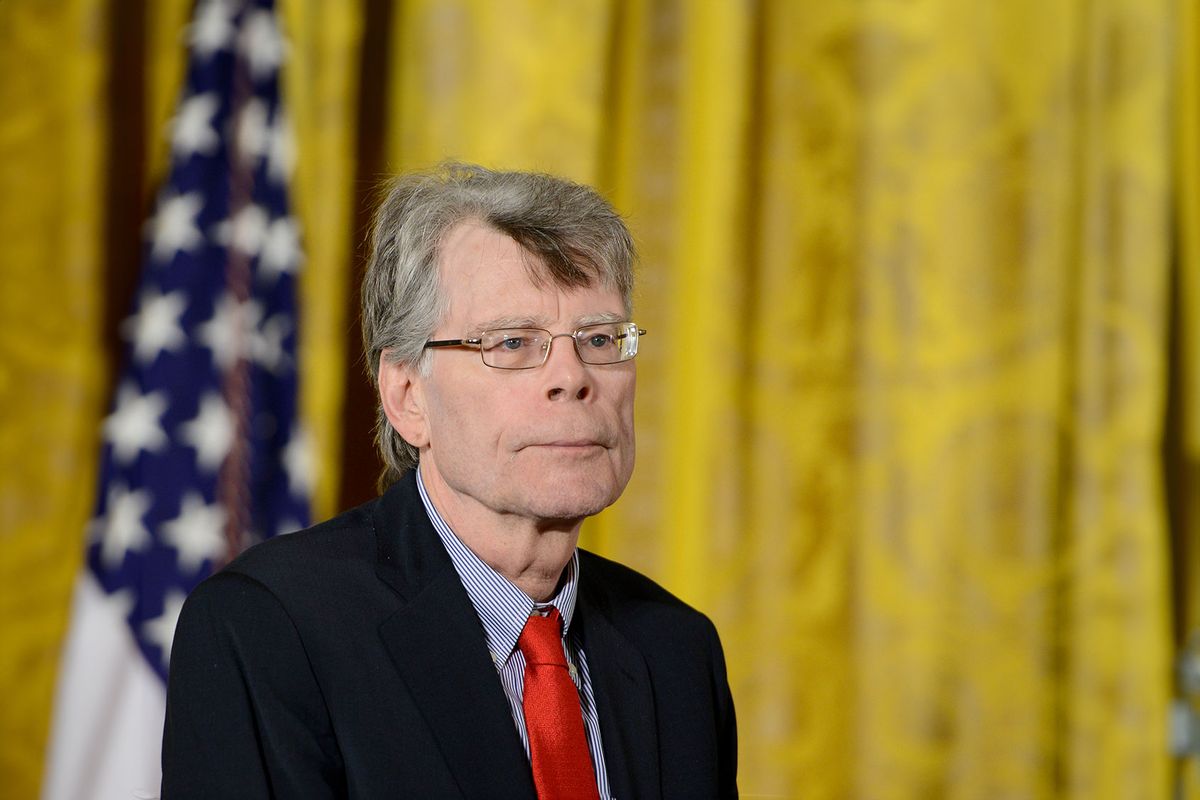 President Barack Obama presents author Stephen King with the 2014 National Medal of Arts at The White House on September 10, 2015 in Washington, DC. (Leigh Vogel/WireImage/Getty Images)