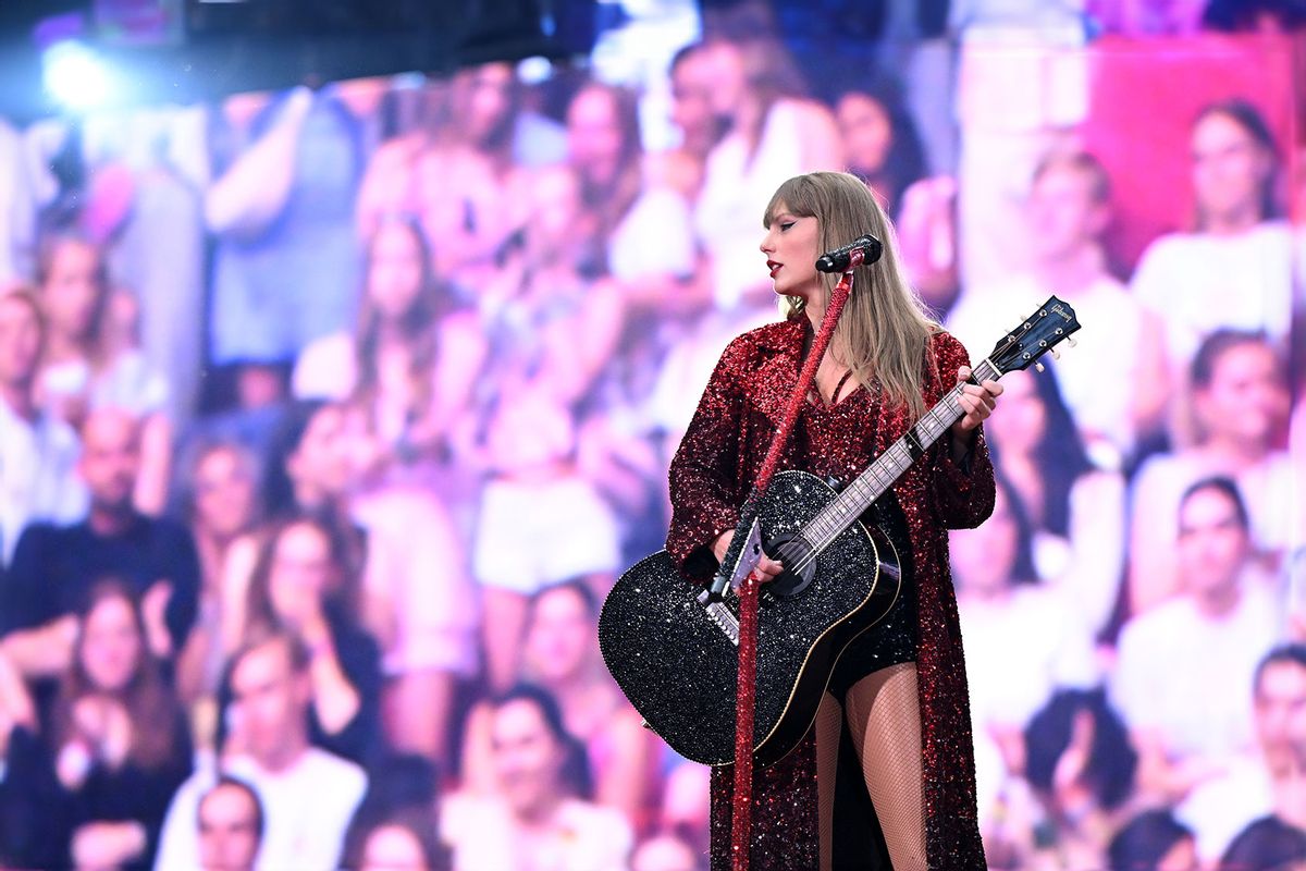 Taylor Swift performs onstage during "Taylor Swift | The Eras Tour" at Johan Cruijff Arena on July 04, 2024 in Amsterdam, Netherlands. (Carlos Alvarez/Getty Images for TAS Rights Management)