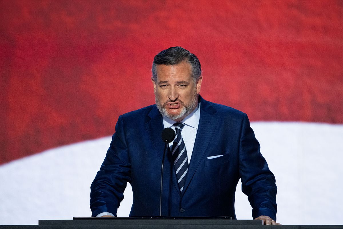 Sen. Ted Cruz, R-Texas, speaks at the Republican National Convention in Milwaukee on Tuesday, July 16, 2024. (Bill Clark/CQ-Roll Call, Inc via Getty Images)