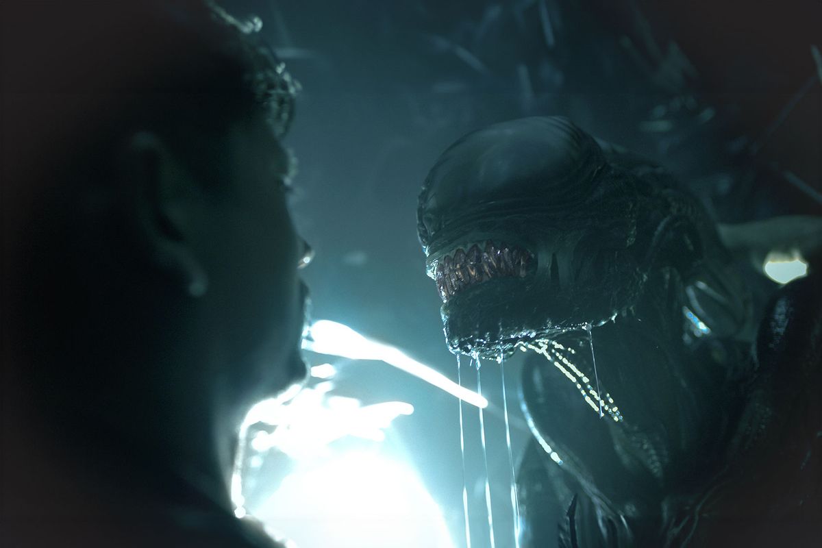 Caption Xenomorph in "Alien: Romulus" (Photo courtesy of 20th Century Studios)