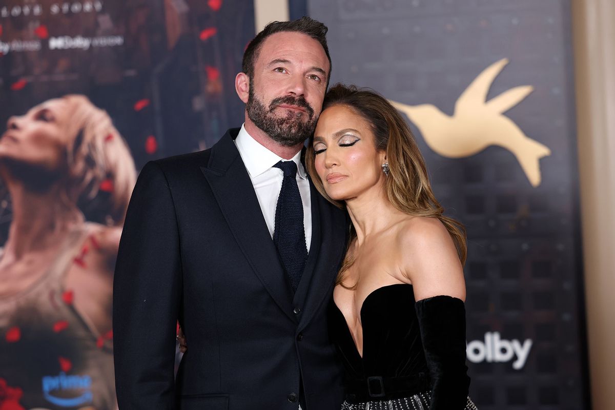 Ben Affleck and Jennifer Lopez attend the Los Angeles premiere of Amazon MGM Studios "This Is Me...Now: A Love Story" at Dolby Theatre on February 13, 2024 in Hollywood, California. (Monica Schipper/Getty Images)