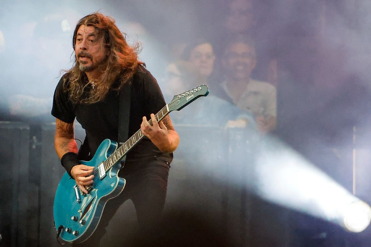 Dave Grohl performs with the Foo Fighters at Fenway Park on July 21, 2024. (Matthew J. Lee/The Boston Globe via Getty Images)