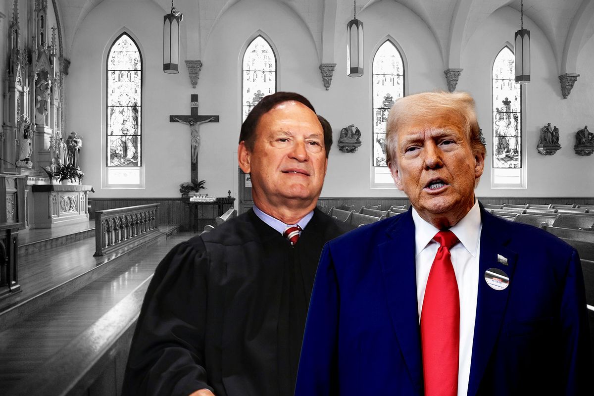 Donald Trump and Samuel Alito (Photo illustration by Salon/Getty Images)