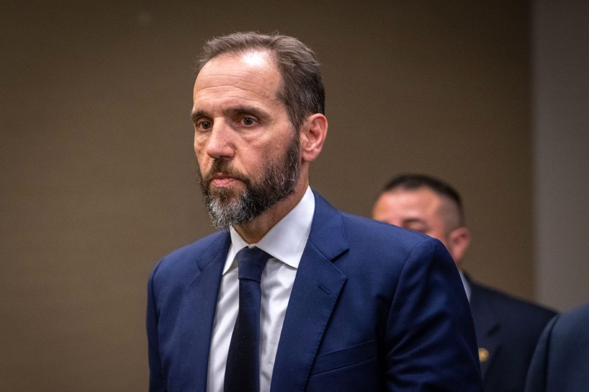 Special Prosecutor Jack Smith addresses reporters after his grand jury issued more indictments of former President Donald Trump on August 01 in Washington, DC. (Bill O'Leary/The Washington Post via Getty Images)