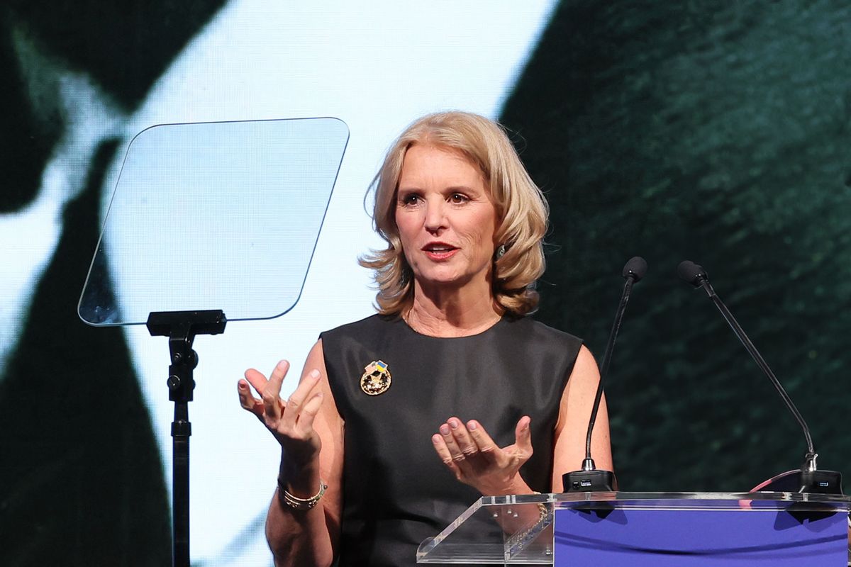 Kerry Kennedy speaks onstage at the 2022 Robert F. Kennedy Human Rights Ripple of Hope Gala at New York Hilton on December 06, 2022 in New York City. (Mike Coppola/Getty Images for 2022 Robert F. Kennedy Human Rights Ripple of Hope Gala)