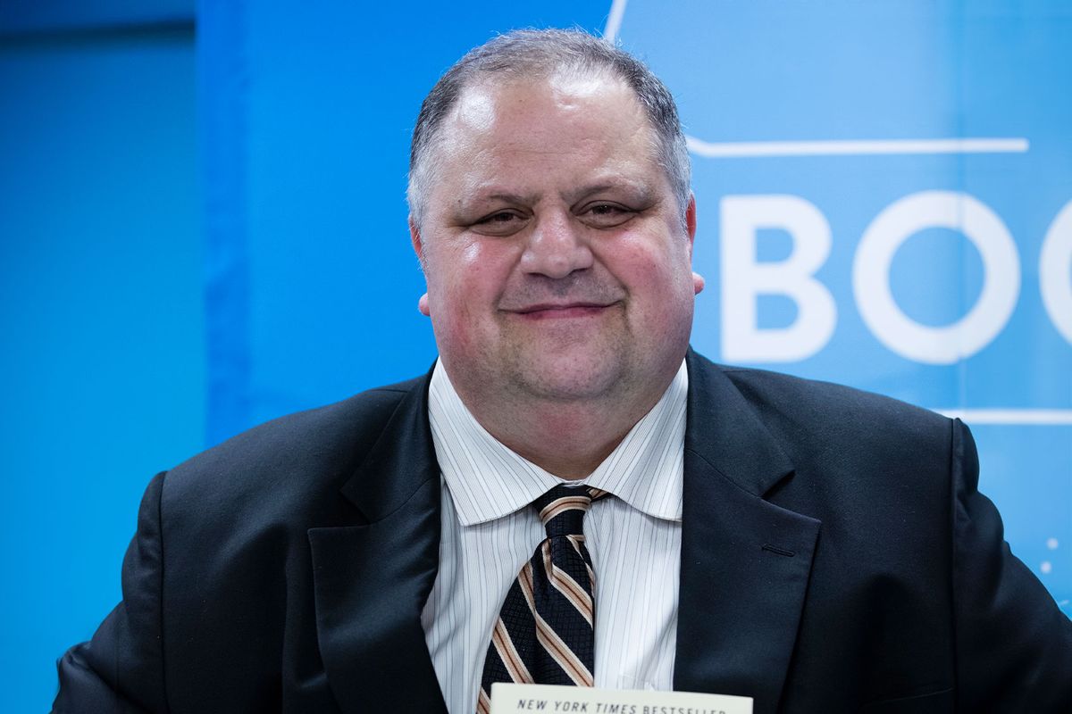 Steve Silberman, author of Neuro Tribes: The Legacy of Autism and the Future of Neurodiversity signing session during the launching of his book at the UN Headquarters in New York. (Luiz Rampelotto/Pacific Press/LightRocket via Getty Images)