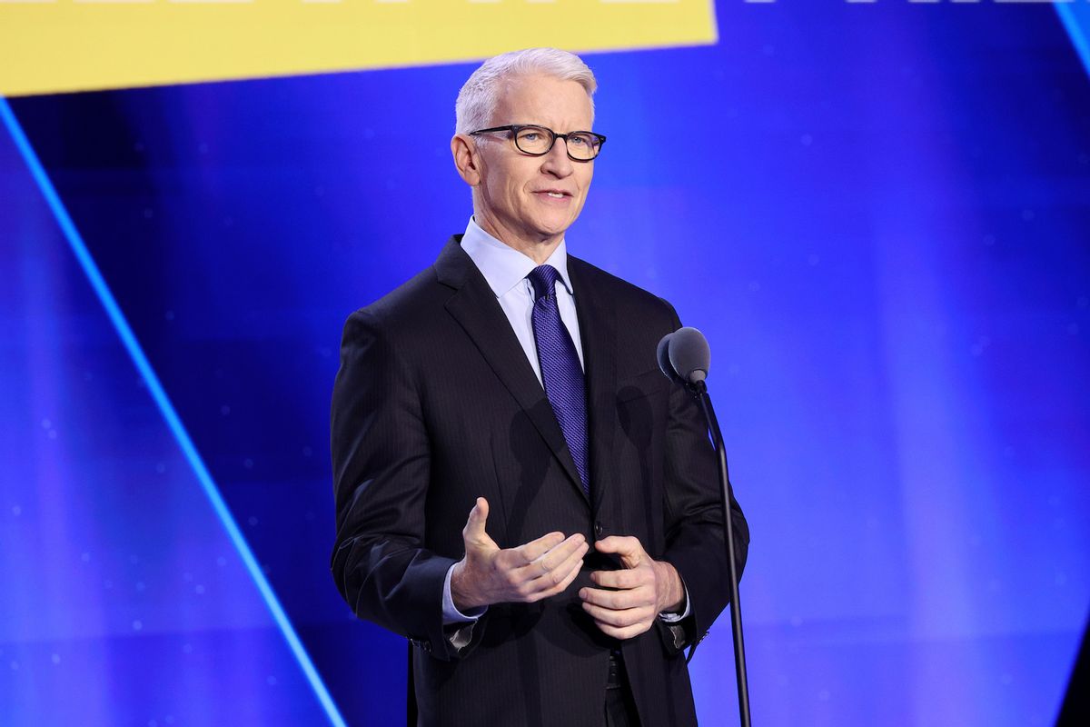 Anderson Cooper speaks onstage during the 17th Annual CNN Heroes: An All-Star Tribute at The American Museum of Natural History on December 10, 2023 in New York City. (Photo by Mike Coppola/Getty Images for CNN)