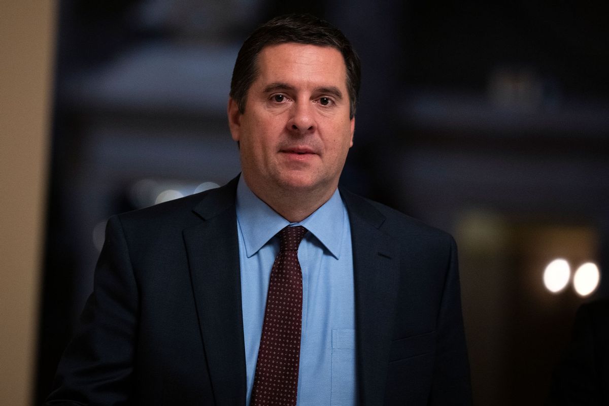 Rep. Devin Nunes, R-Calif., is seen in the U.S. Capitol on Thursday, December 9, 2021. (Tom Williams/CQ-Roll Call, Inc via Getty Images)