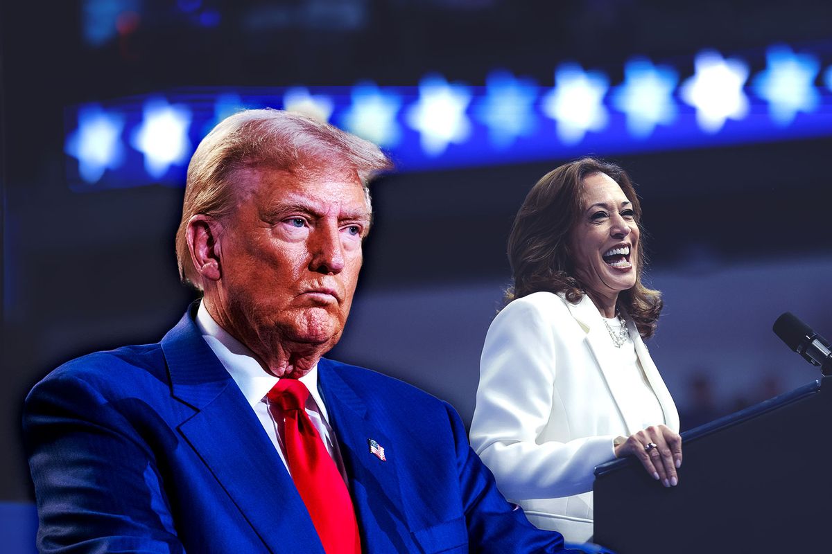 Donald Trump and Kamala Harris (Photo illustration by Salon/Getty Images)