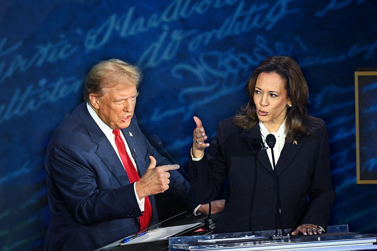 Donald Trump and Kamala Harris (Photo illustration by Salon/Getty Images)