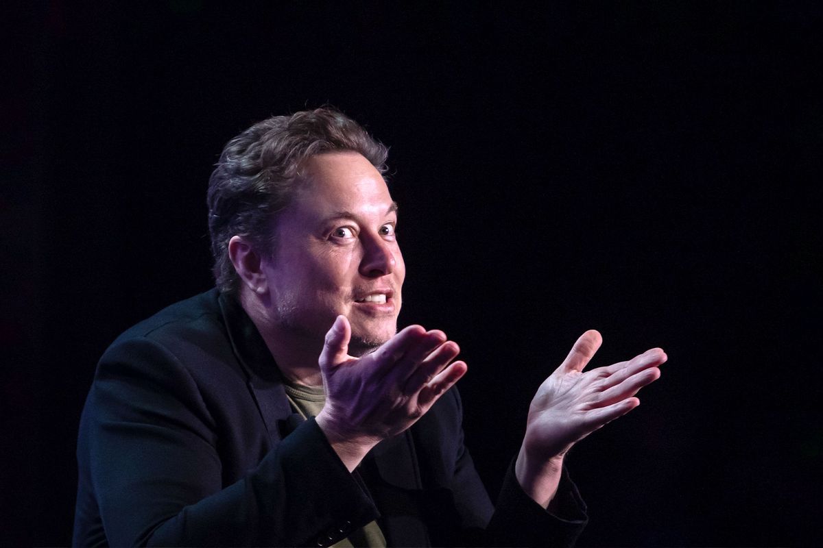 Elon Musk, co-founder of Tesla and SpaceX and owner of X Holdings Corp., speaks at the Milken Institute's Global Conference at the Beverly Hilton Hotel,on May 6, 2024 in Beverly Hills, California. (Apu Gomes/Getty Images)