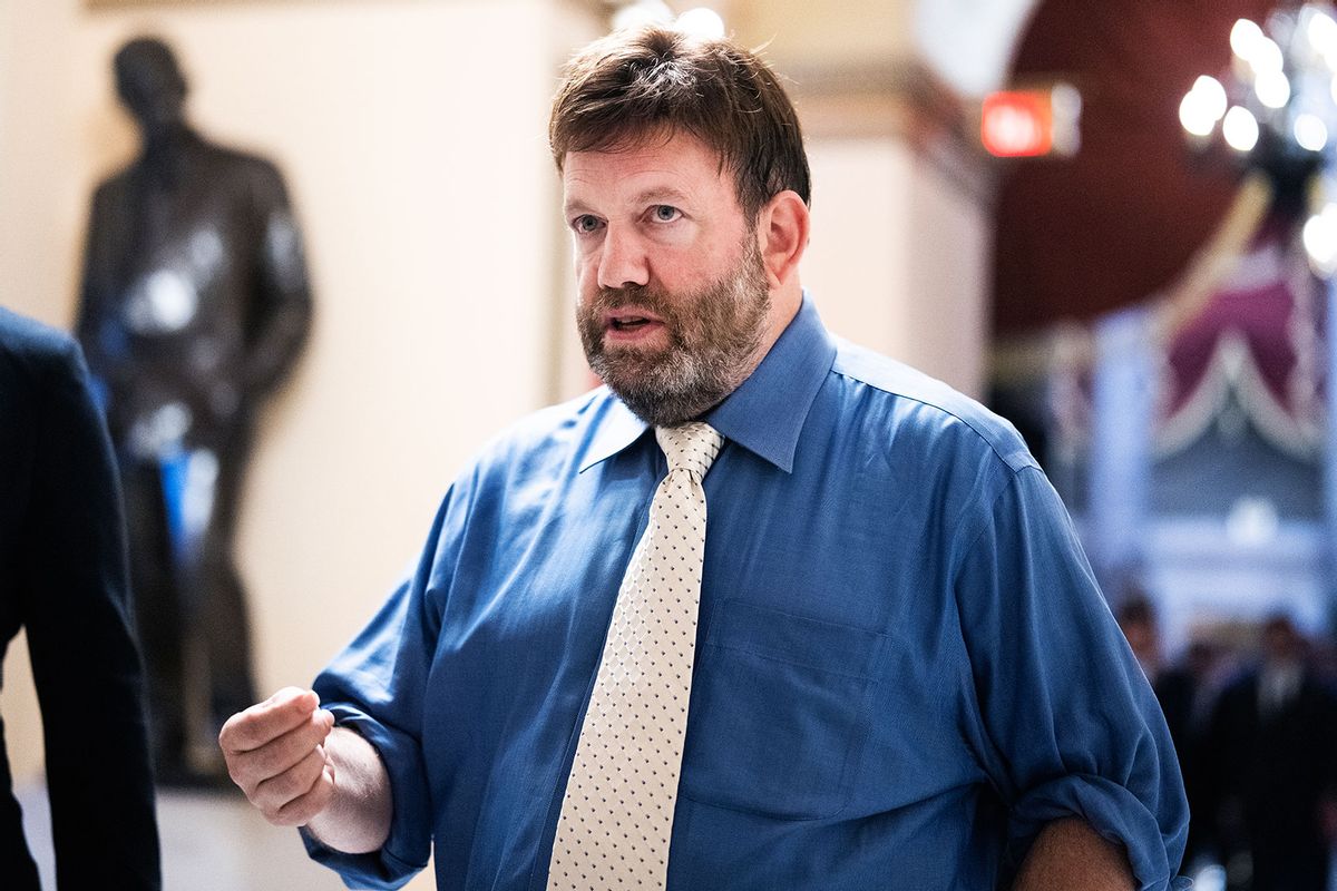 Frank Luntz is seen before Israeli President Isaac Herzog addressed a joint meeting of Congress in the U.S. Capitol on Wednesday, July 19, 2023. (Tom Williams/CQ-Roll Call, Inc via Getty Images)