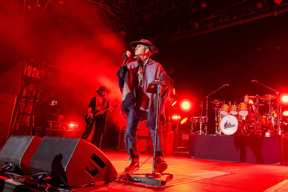 Dave Navarro and Perry Farrell perform with Jane's Addiction at Pier 17 Rooftop on September 10, 2024 in New York City. (Astrida Valigorsky/Getty Images)