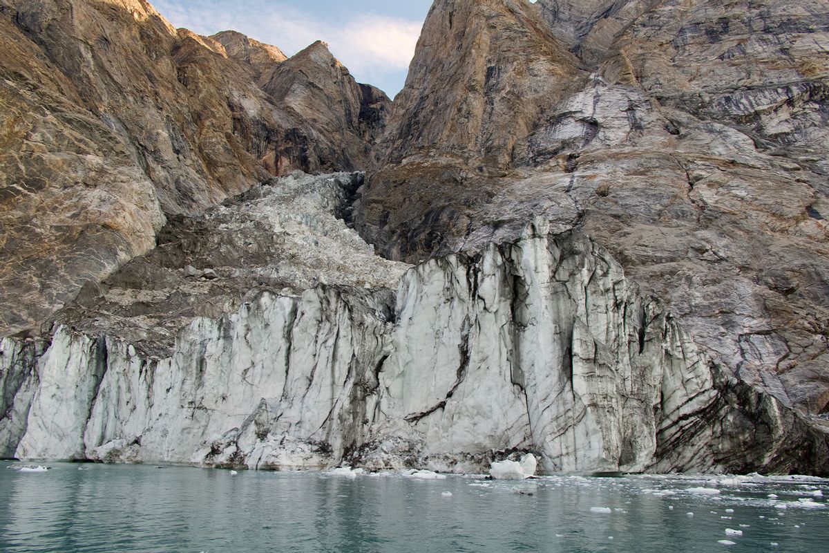 'Before' image of landslide site taken on Aug. 12, 2023 (Søren Rysgaard)