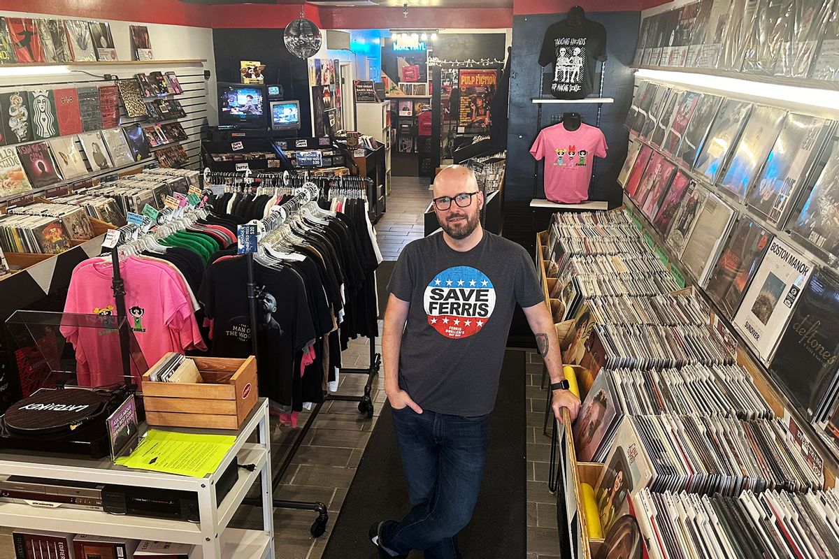 Marc Faletti at Latchkey Records (Photo by Ben Mazzochetti)