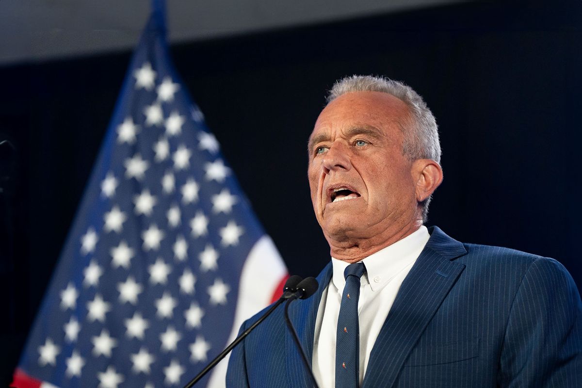 Former Presidential candidate Robert F. Kennedy Jr. gives remarks at the Renaissance Phoenix Downtown Hotel on August 23, 2024 in Phoenix, Arizona. (Rebecca Noble/Getty Images)