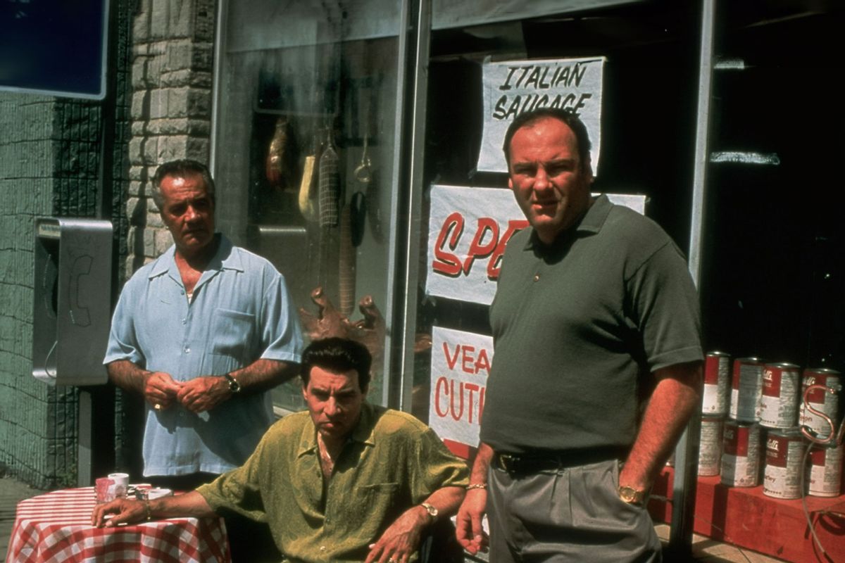 Actors Tony Sirico, Steven Van Zandt and James Gandolfini in a publicity still for the HBO TV series The Sopranos. (Anthony Neste/Getty Images)