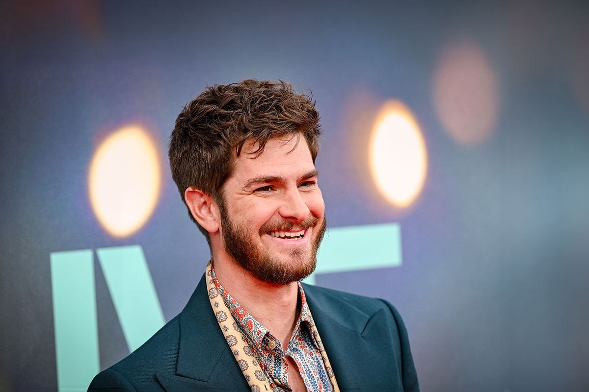 Andrew Garfield attends the "We Live In Time" Headline Gala during the 68th BFI London Film Festival at The Royal Festival Hall on October 17, 2024 in London, England. (Jeff Spicer/Getty Images for BFI)