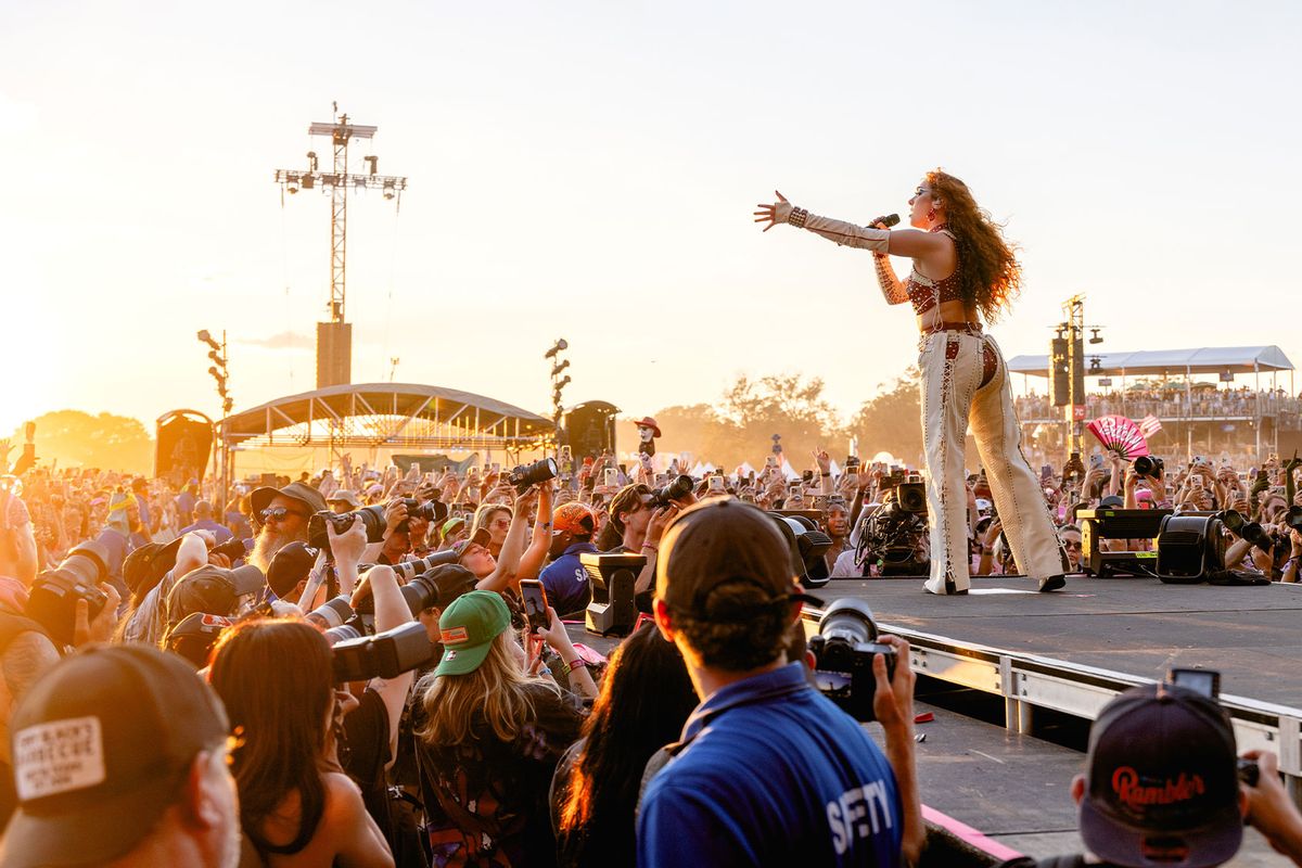 Chappell Roan performs onstage during weekend one, day three of the 2024 Austin City Limits Music Festival at Zilker Park on October 06, 2024 in Austin, Texas. (Rick Kern/Getty Images)