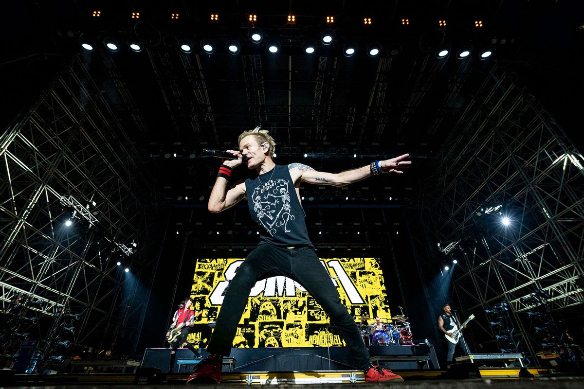 Deryck Whibley of The Sum 41 Performs at I-Days Festival at Ippodromo San Siro on July 09, 2024 in Milan, Italy. (Francesco Prandoni/Getty Images)