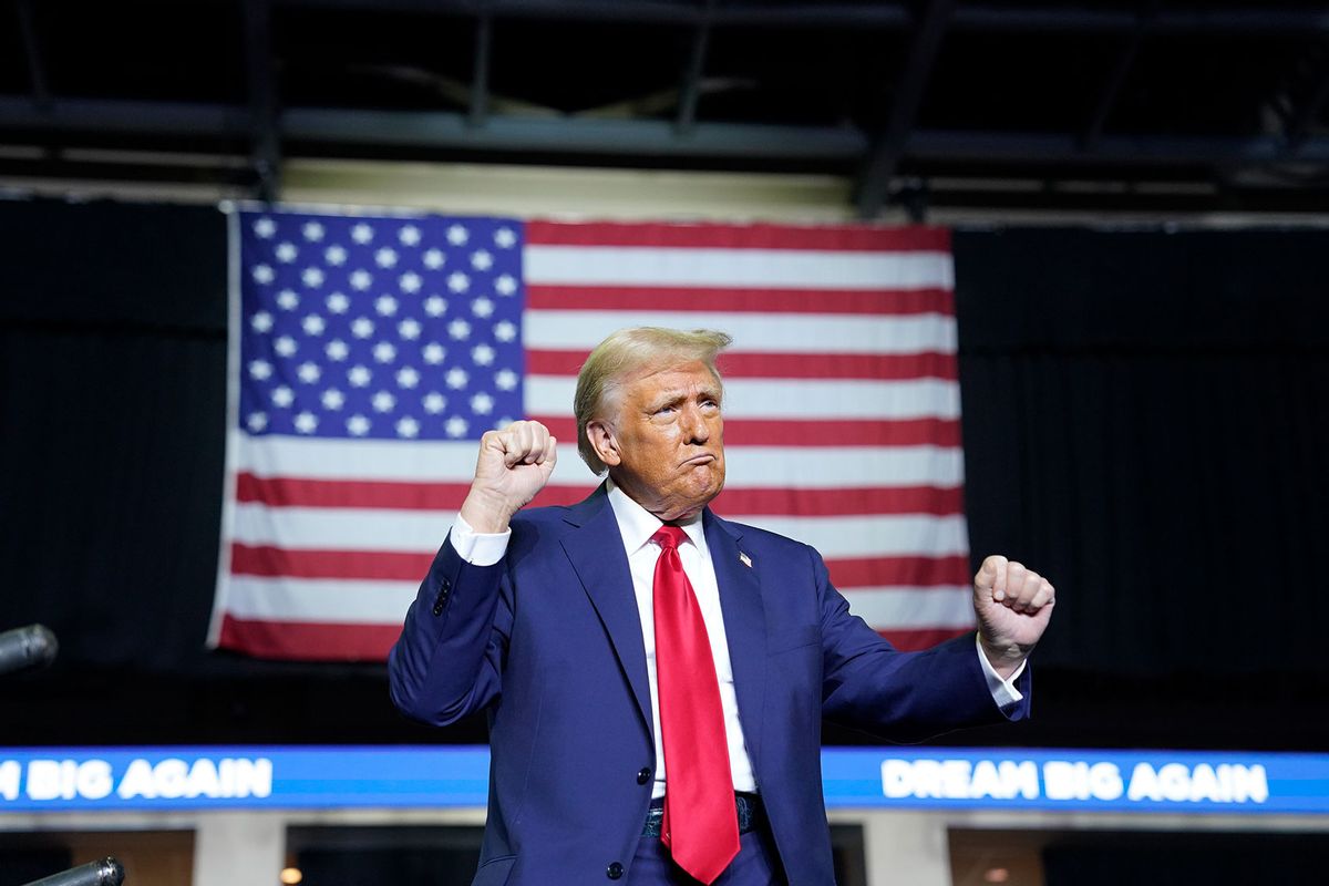 Republican presidential nominee former President Donald Trump at a rally in Allentown, Penn. on October 29, 2024. (Jabin Botsford/The Washington Post via Getty Images)