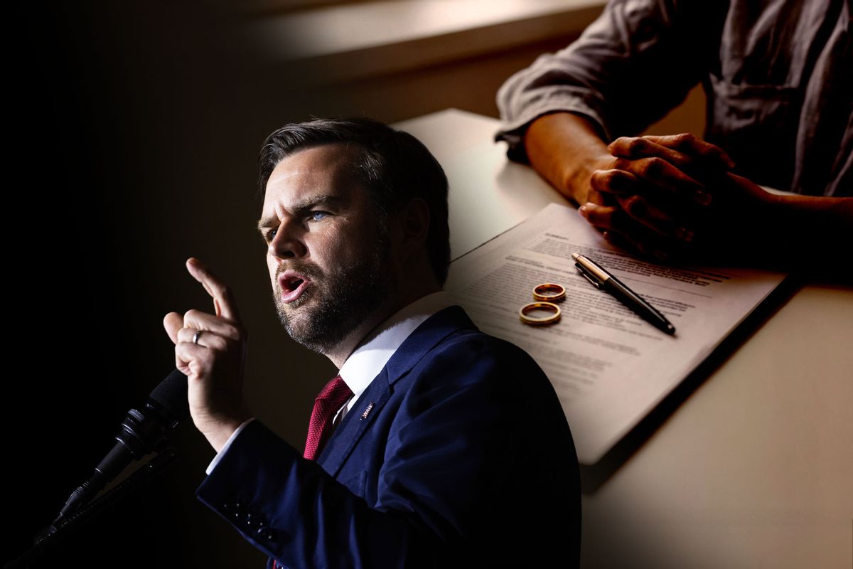 JD Vance and divorce (Photo illustration by Salon/Getty Images)