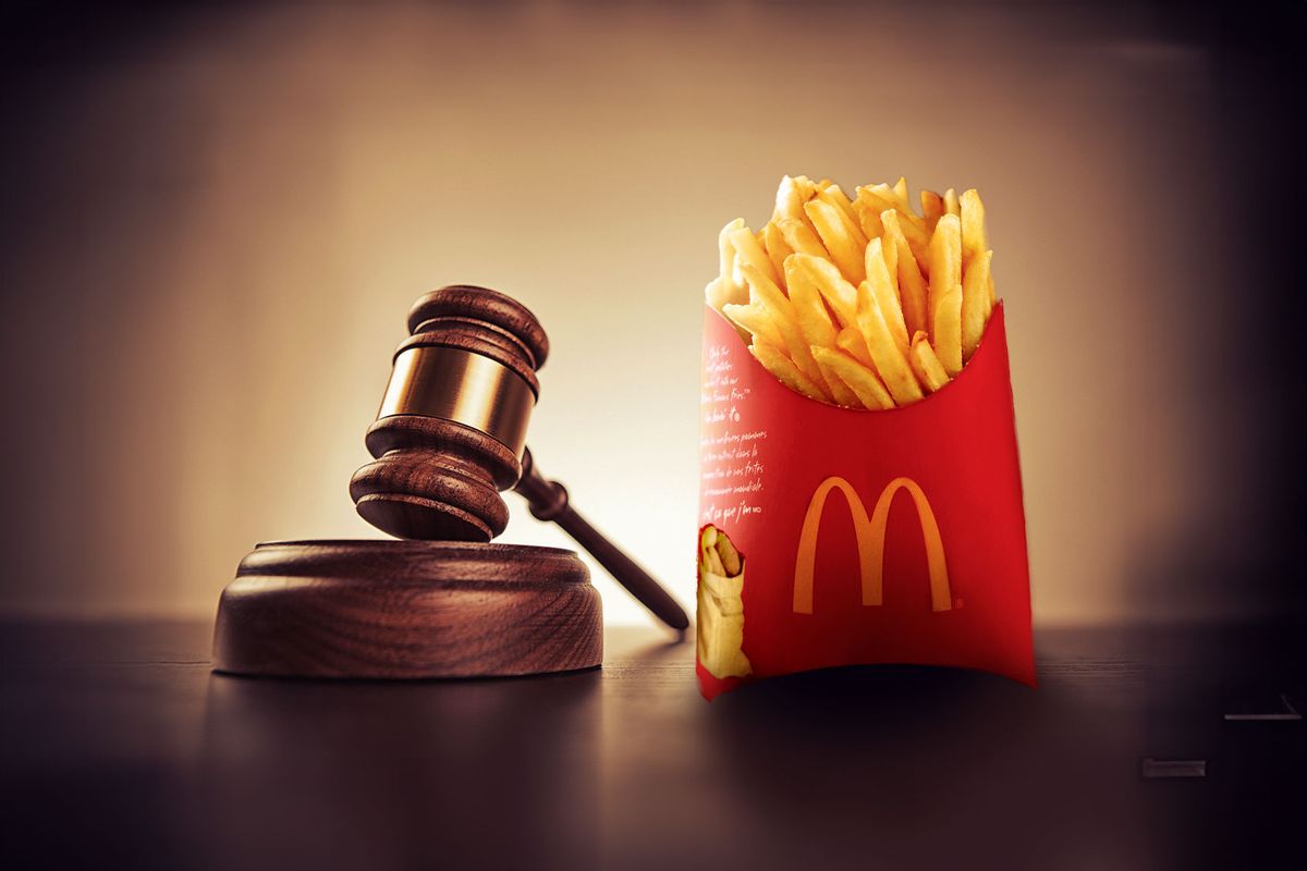 A Judge's Gavel and McDonald's French Fries (Photo illustration by Salon/Getty Images)