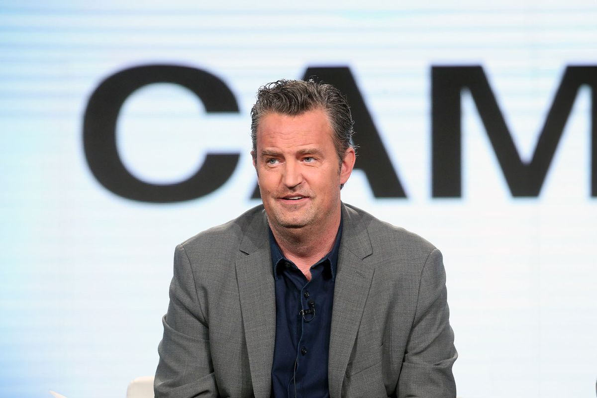 Actor Matthew Perry of the television show 'The Kennedys - After Camelot' speaks onstage during the REELZChannel portion of the 2017 Winter Television Critics Association Press Tour at the Langham Hotel on January 13, 2017 in Pasadena, California. (Frederick M. Brown/Getty Images)