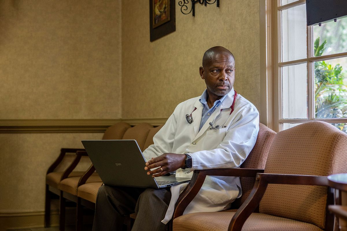Morris Brown, a primary care physician, says that South Carolina lawmakers’ refusal to expand Medicaid will result in preventable deaths because many people who live near his medical offices in Kingstree and Lake City cannot afford to go to a doctor. (Gavin McIntyre for KFF Health News)