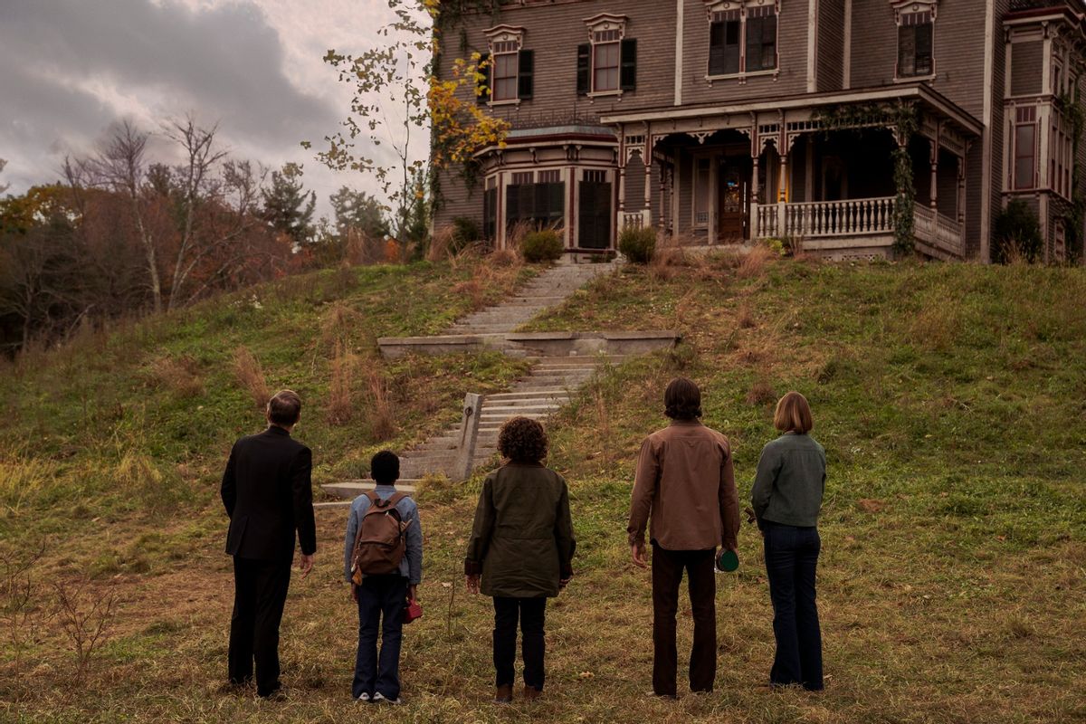 Alfre Woodard, John Benjamin Hickey, Makenzie Leigh, Lewis Pullman and Jordan Preston Carter in Salem's Lot. (Courtesy of New Line Cinema/Max)