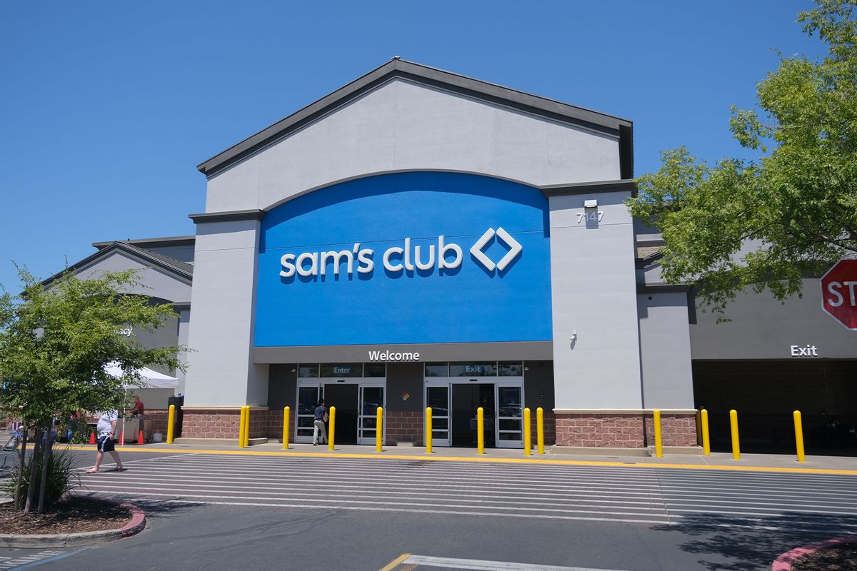 Entrance of Sam's club warehouse located at 7147 Greenback Ln in Citrus Heights, California. (Getty Images/slobo)