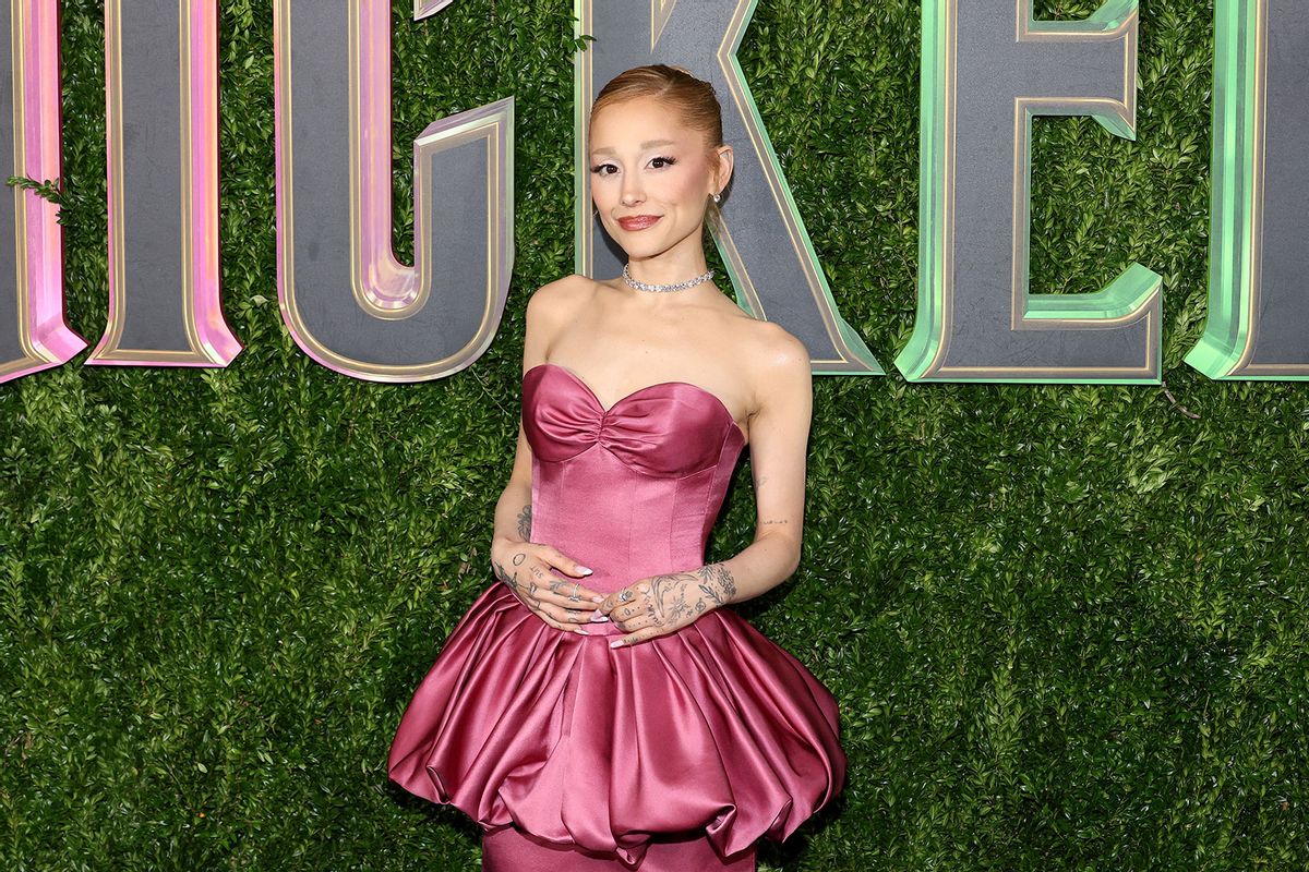 Ariana Grande attends the "Wicked" New York Premiere at Museum of Modern Art on November 14, 2024 in New York City. (Marleen Moise/WireImage/Getty Images)