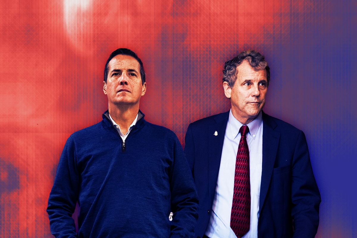 Bernie Moreno and Sherrod Brown (Photo illustration by Salon/Getty Images)