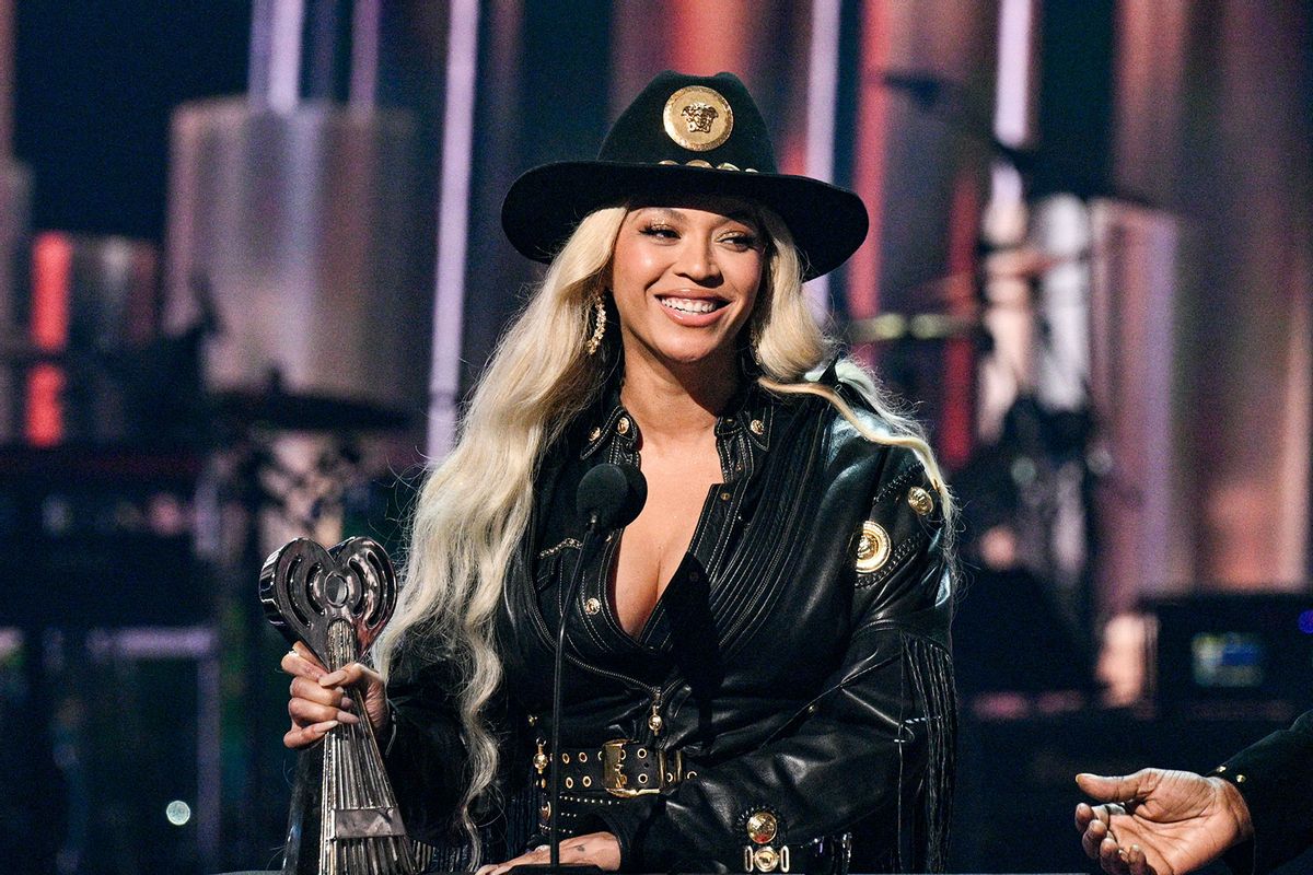 Beyoncé accepts the Innovator Award at the 2024 iHeartRadio Music Awards held at the Dolby Theatre on April 1, 2024 in Los Angeles, California. (Michael Buckner/Billboard via Getty Images)