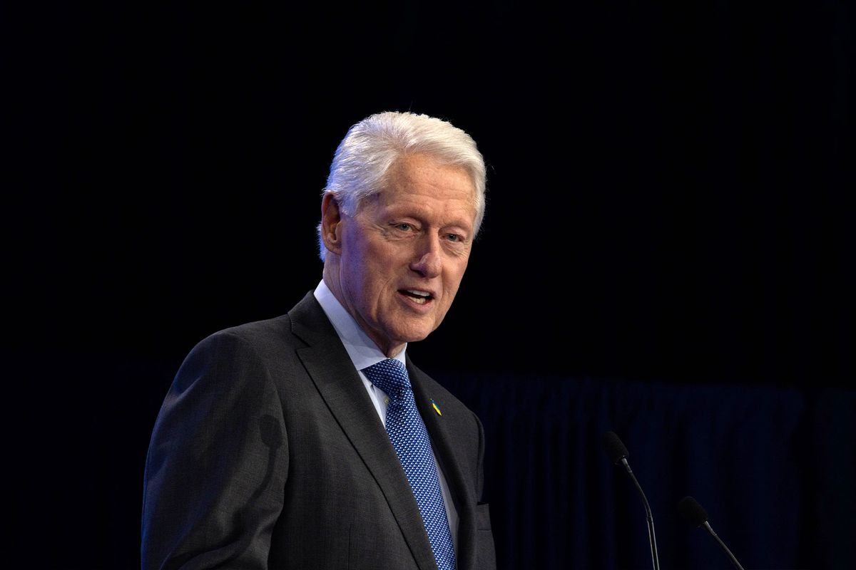 Former U.S. President Bill Clinton speaks onstage during the Clinton Global Initiative (CGI) on September 23, 2024 in New York City. (Alex Kent/Getty Images)