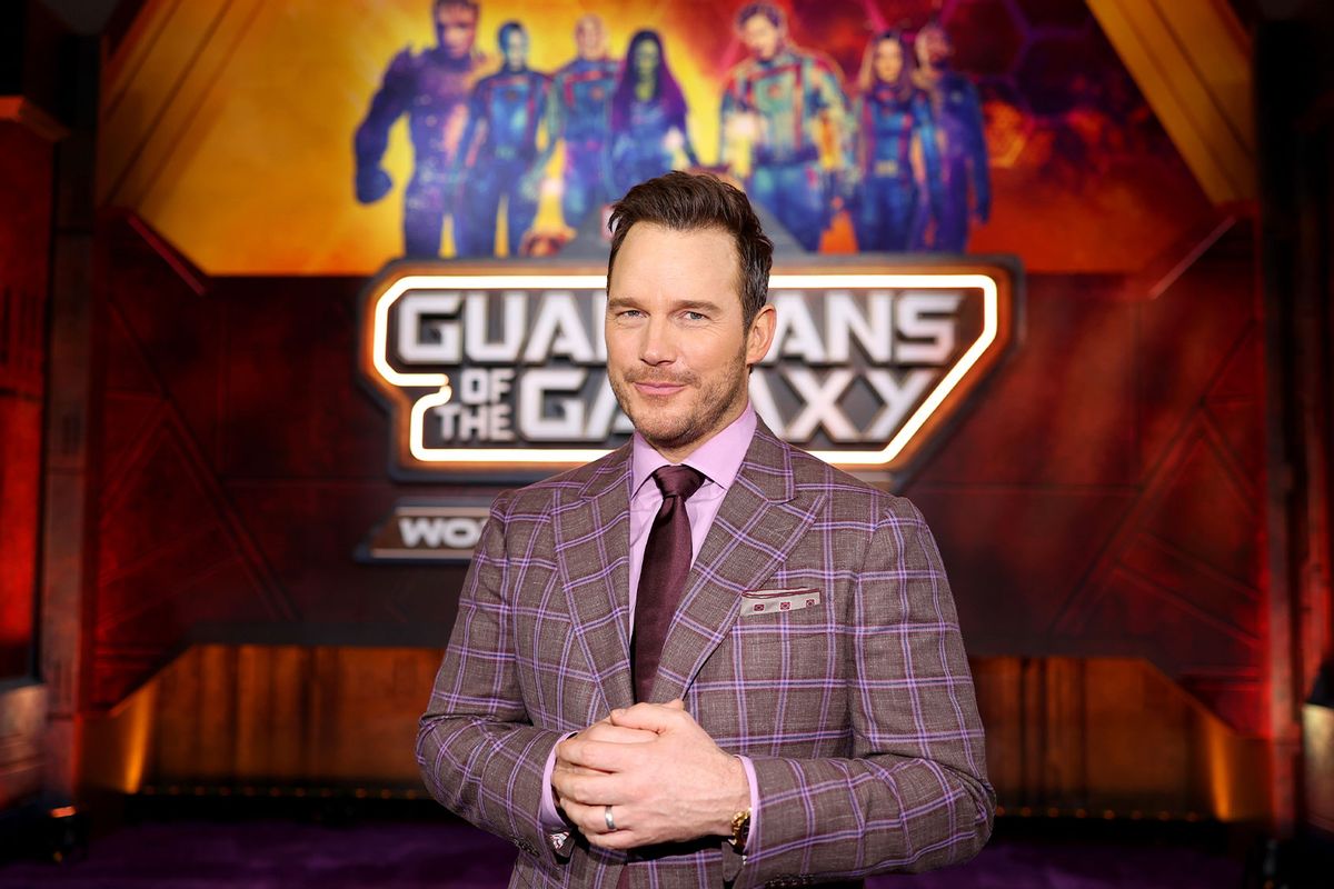 Chris Pratt attends the Guardians of the Galaxy Vol. 3 World Premiere at the Dolby Theatre in Hollywood, California on April 27, 2023. (Rich Polk/Getty Images for Disney)