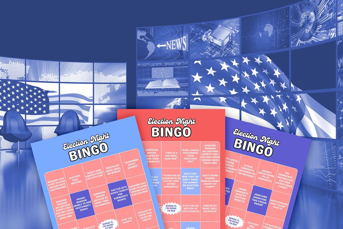 Election Night Bingo (Photo illustration by Salon/Getty Images)