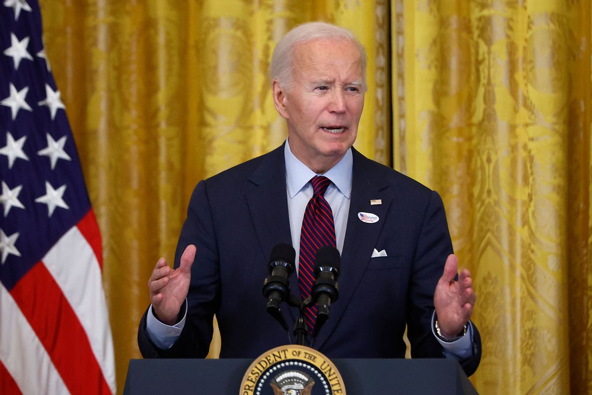 U.S. President Joe Biden delivers remarks at a reception in celebration of Diwali at the White House on October 28, 2024 in Washington, DC. (Kevin Dietsch/Getty Imagesz)