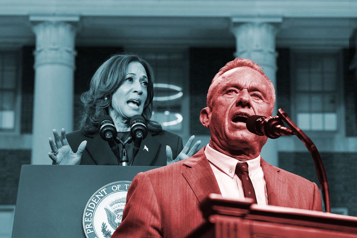 Kamala Harris and Robert F. Kennedy Jr. (Photo illustration by Salon/Getty images)