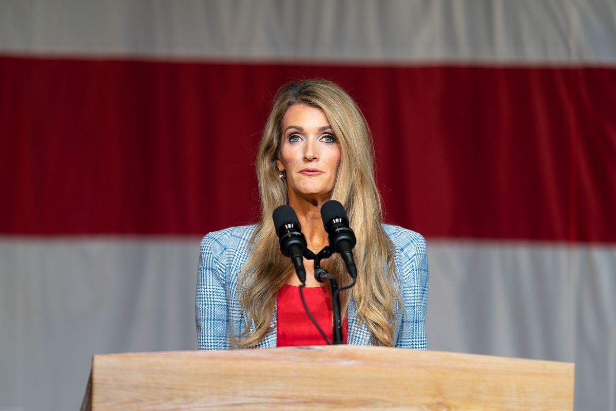 U.S. Senator Kelly Loeffler speaks at the Georgia Republican Party's state convention on Friday, June 9, 2023 in Columbus, GA. (Cheney Orr for The Washington Post via Getty Images)