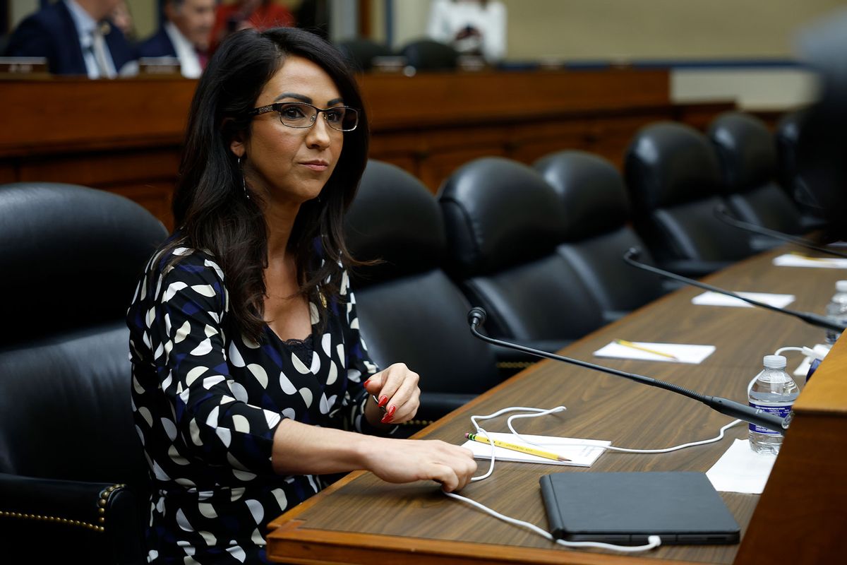 U.S. Rep. Lauren Boebert (R-CO) arrives for a hearing with Administrator of the U.S. Federal Emergency Management Agency (FEMA) Deanne Criswell at the Rayburn House Office Building on November 19, 2024 in Washington, DC. (Kevin Dietsch/Getty Images)