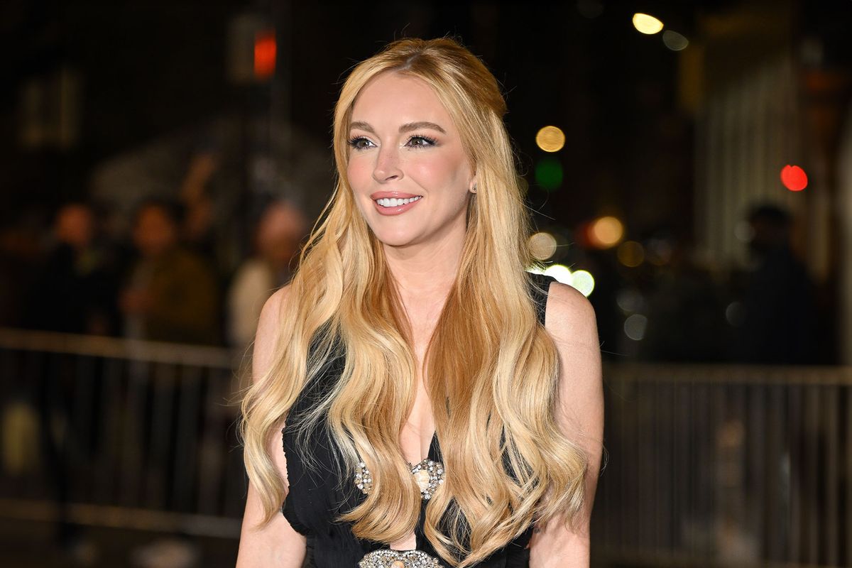 Lindsay Lohan attends the Our Little Secret screening at The Paris Theatre on November 18, 2024 in New York City. (James Devaney/GC Images/Getty Images)