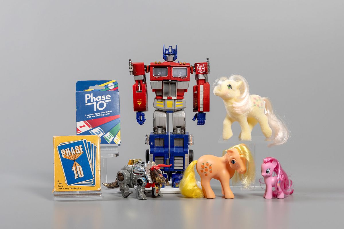 Phase 10, Transformers and My Little Pony toys (Courtesy of The Strong National Museum of Play)