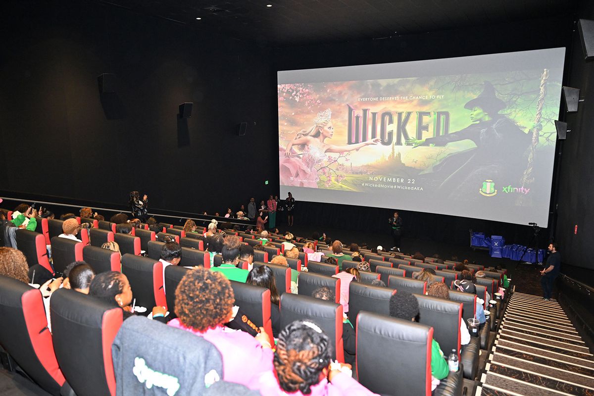 A screening of WICKED for members of the Alpha Kappa Alpha Sorority Inc. in Atlanta at Regal Atlantic Station on November 19, 2024 in Atlanta, Georgia. (Derek White/Getty Images for Universal Pictures)