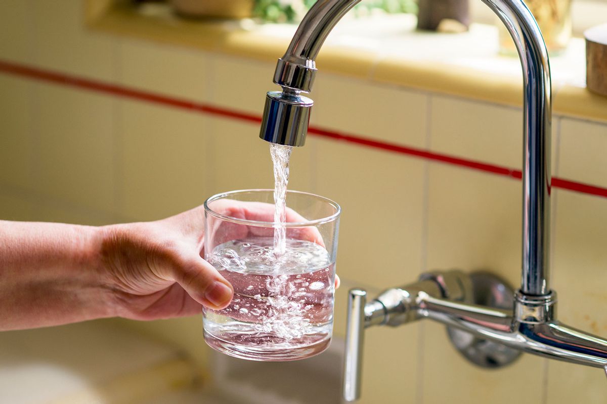 Pouring a glass of water from a kitchen faucet. (Leonard Ortiz/MediaNews Group/Orange County Register via Getty Images)