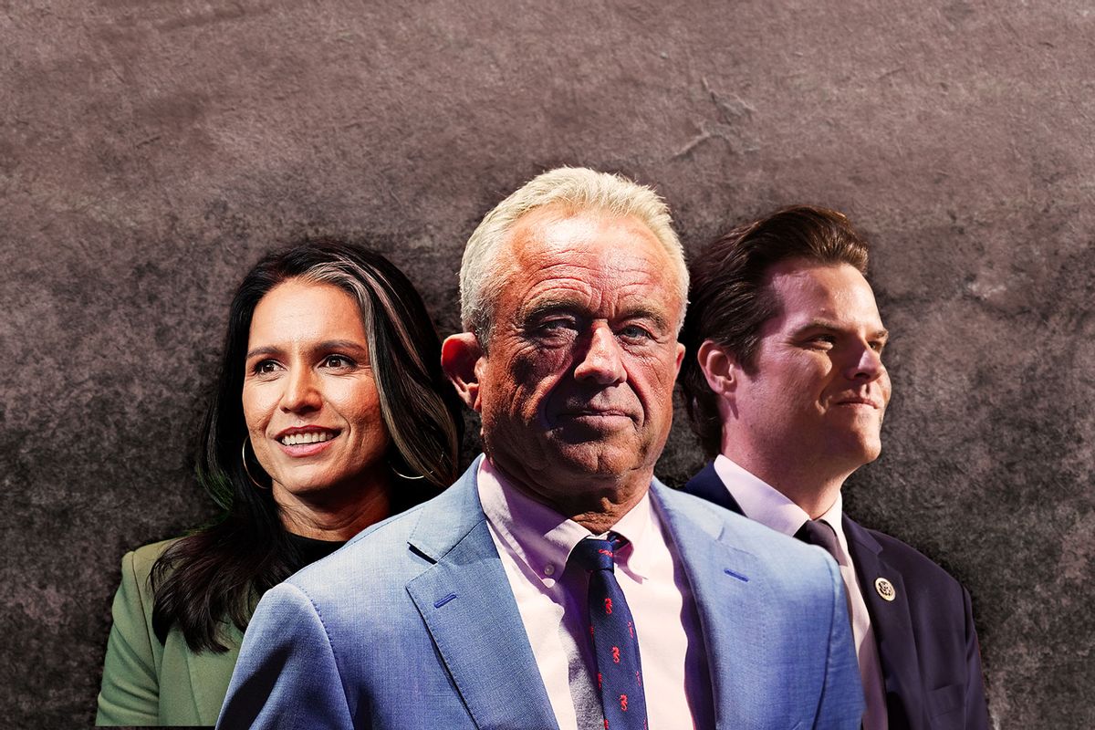 Tulsi Gabbard, Robert F. Kennedy Jr. and Matt Gaetz (Photo illustration by Salon/Getty Images)