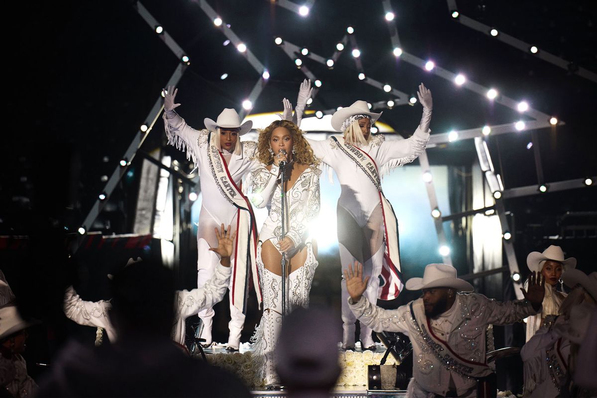 Beyonce NFL Christmas halftime show (Photo by Julian Dakdouk/Parkwood Entertainment/Netflix)