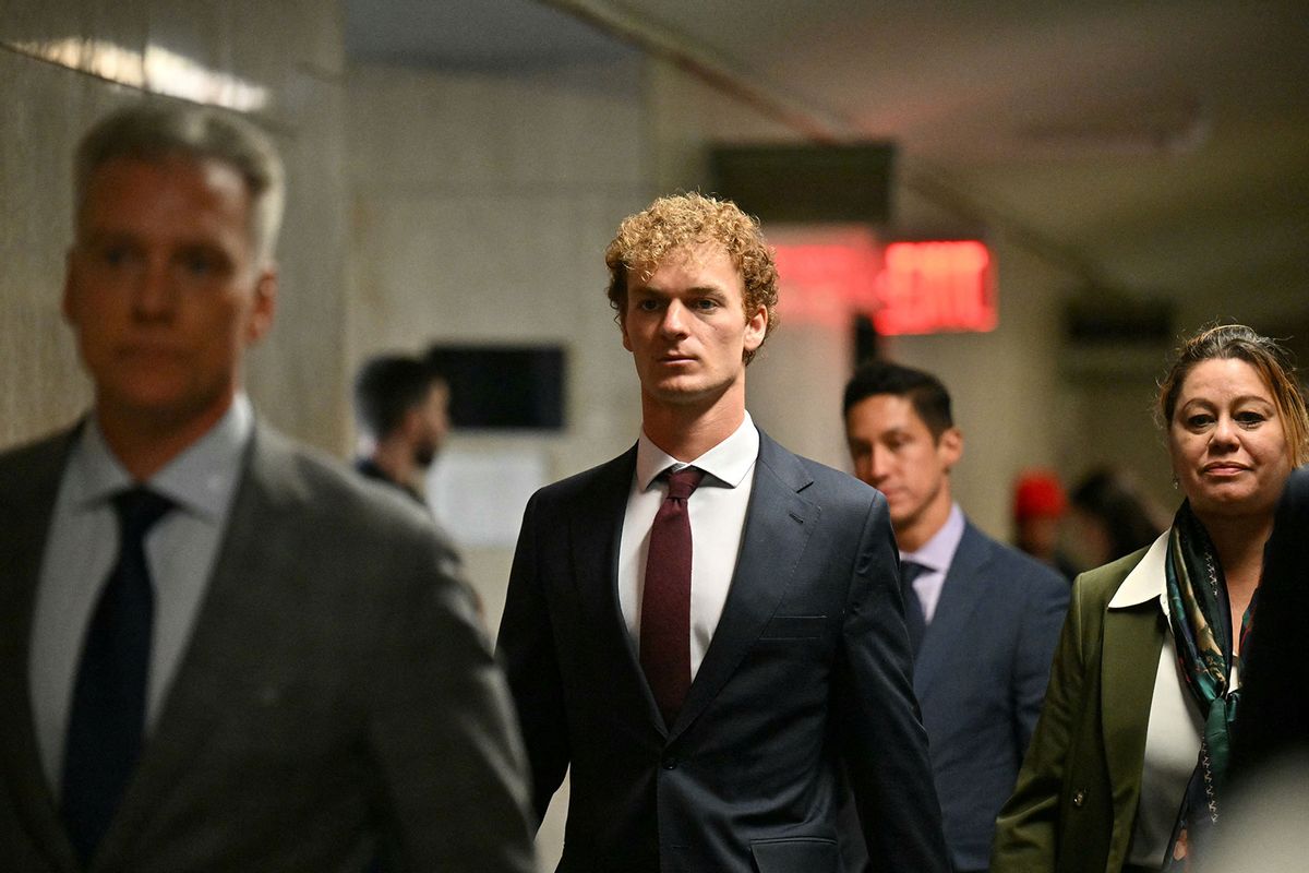 Daniel Penny walks in the hallway at Manhattan Criminal Court as the jury deliberates in his manslaughter trial in connection with the chokehold death of Jordan Neely, in New York, December 6, 2024. (ANGELA WEISS/AFP via Getty Images)