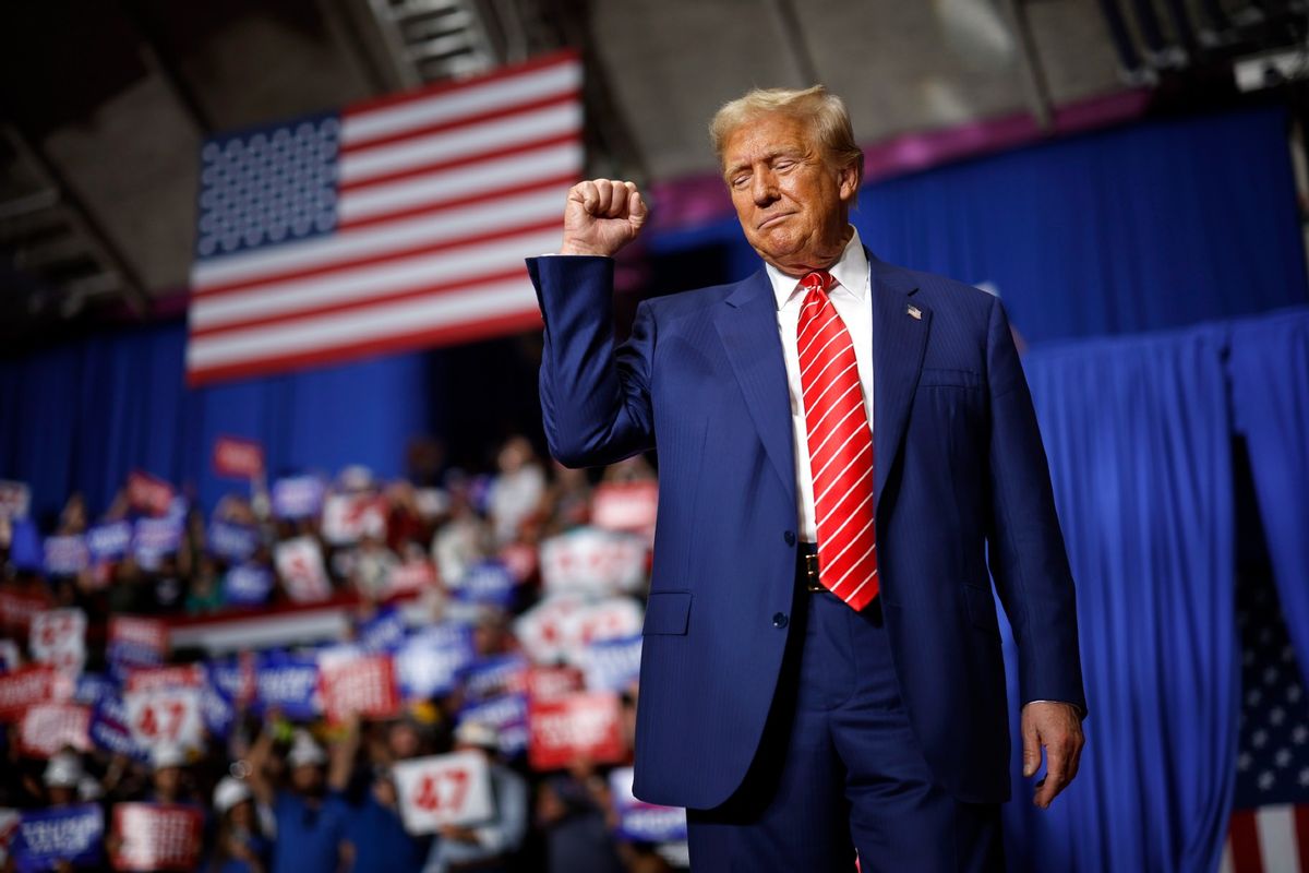 Donald Trump at a presidential campaign rally in Johnstown, Pennsylvania. (Chip Somodevilla/Getty Images)