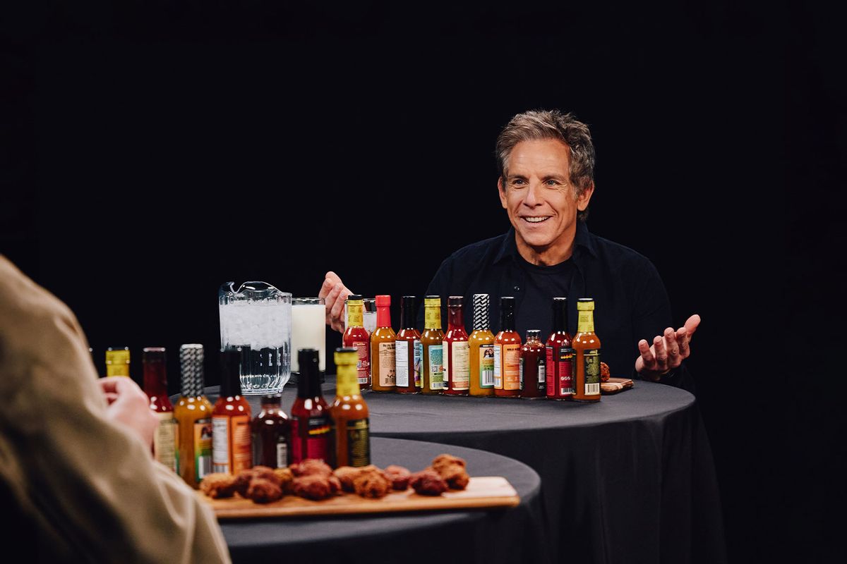 “Hot Ones” finale: Ben Stiller defends “Zoolander 2” — and a scene cut from the first film